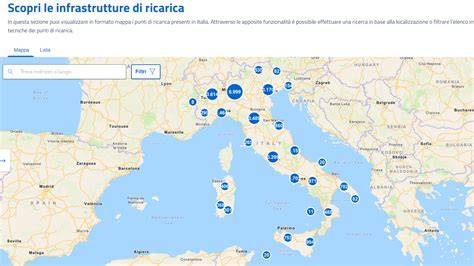 Mappa delle destinazioni di matrimonio in Italia