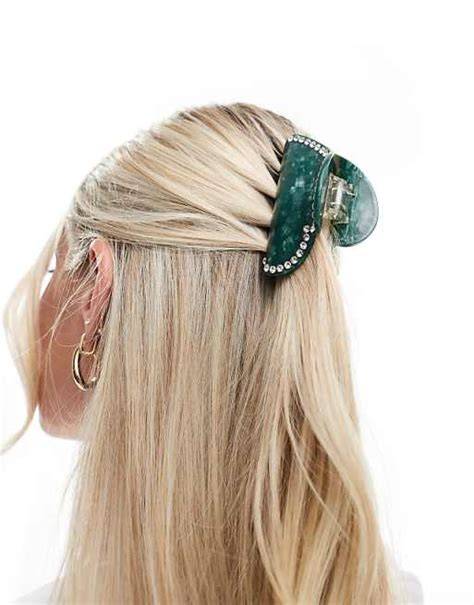 Fermaglio per capelli con cristalli effetto ghiaccio