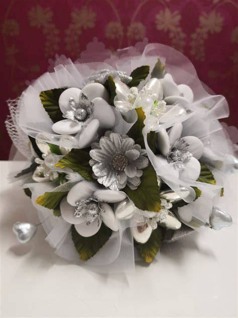 bouquet nozze d'argento e oro