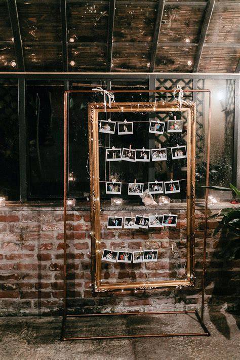Muro di polaroid per matrimonio