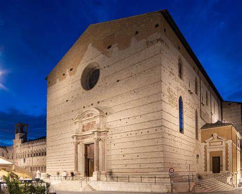 Paesaggio di Perugia con il Duomo