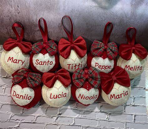 Segnaposto pallina di Natale personalizzata
