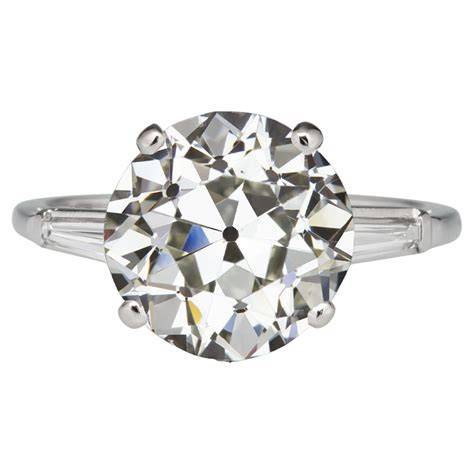 Anello di fidanzamento con diamante taglio old mine