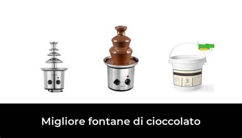 Diverse tipologie di fontane di cioccolato