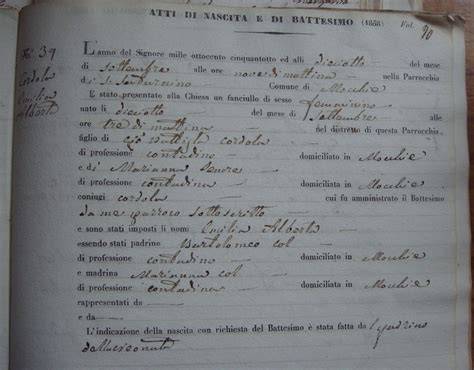Documenti anagrafici