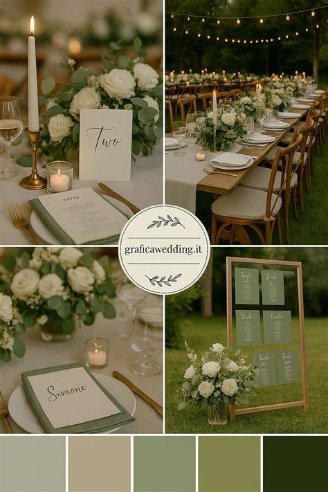 Tavolozza colori matrimonio
