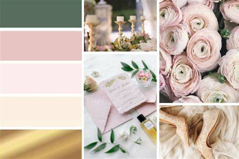 Esempi palette colori matrimonio