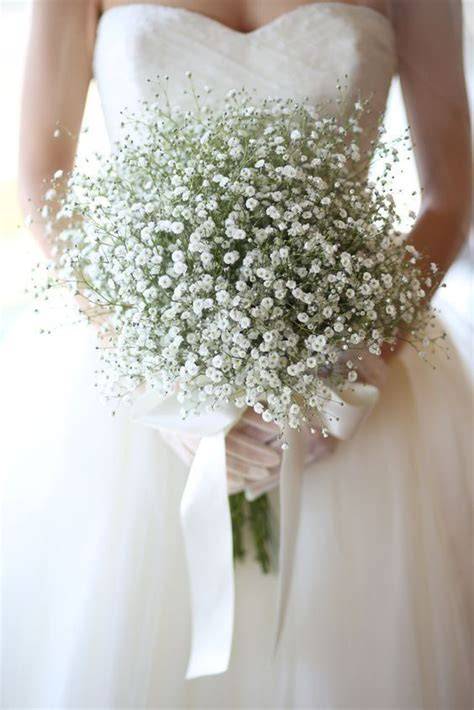 Bouquet da sposa di gypsophila