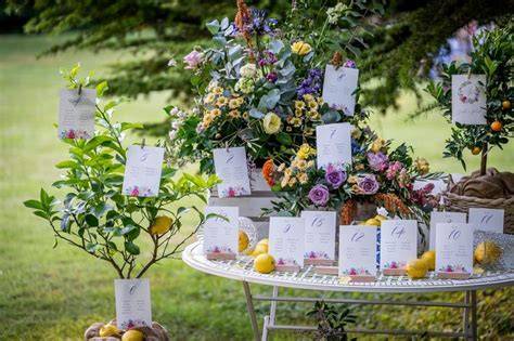 Matrimonio a tema verde con decorazioni floreali e tableau