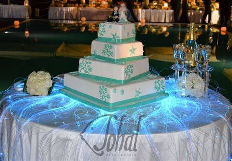Esempi di decorazioni per torte nuziali verdi