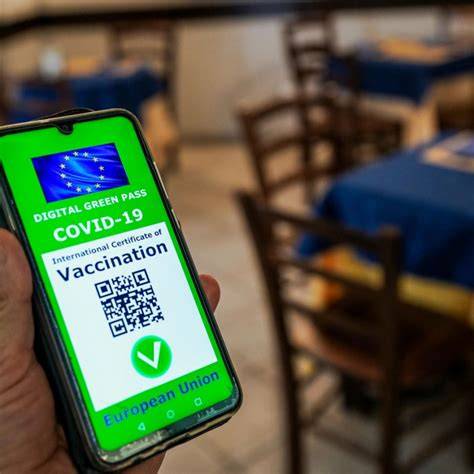 Illustrazione di un Green Pass