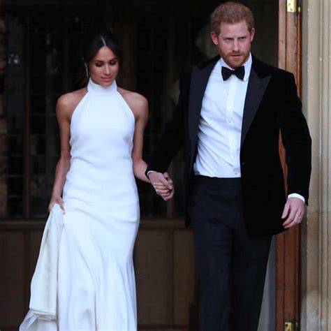 Primo piano di Harry e Meghan Markle nel giorno del loro matrimonio