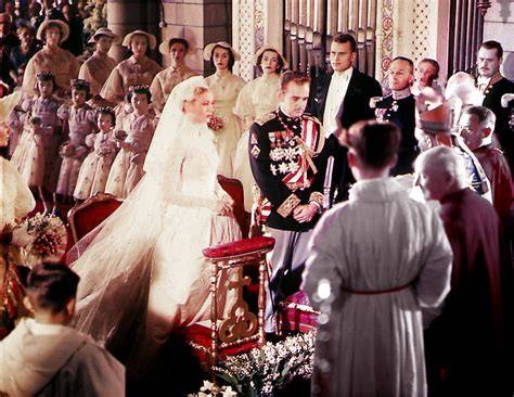 Foto ufficiale del matrimonio di Ranieri III di Monaco e Grace Kelly