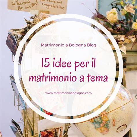 Una bacheca con diverse idee per temi di matrimonio