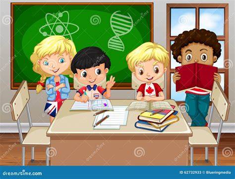 Bambini che studiano