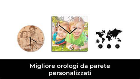 Esempi di orologi da parete personalizzati con foto e grafiche