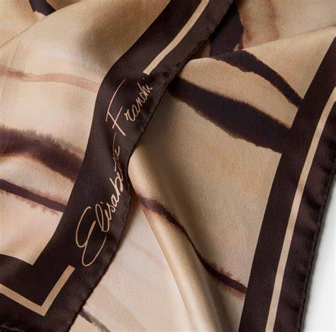 Foulard di seta con stampa
