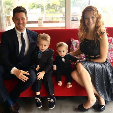 Michael Bublé e Luisana Lopilato con i figli