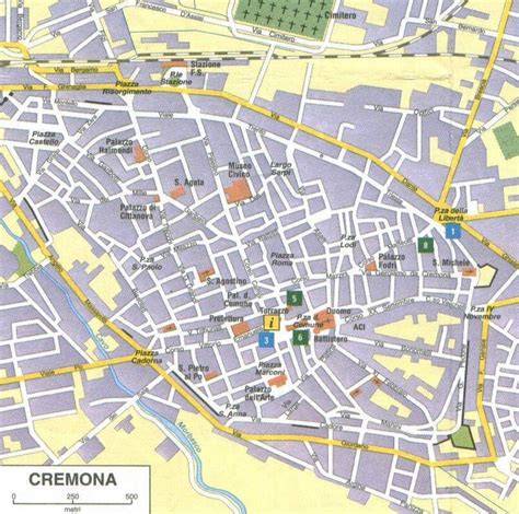 Mappa di Cremona con punti di interesse per i professionisti della sessuologia