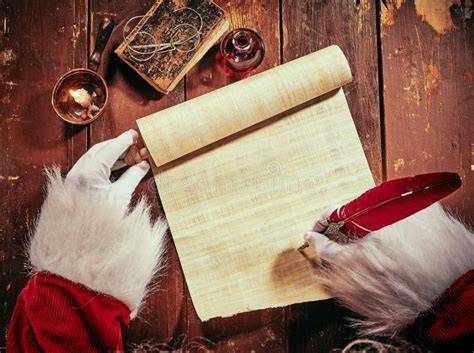 Mani che scrivono su un biglietto di auguri