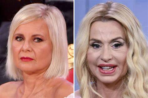 Valeria Marini e Antonella Elia in due immagini separate