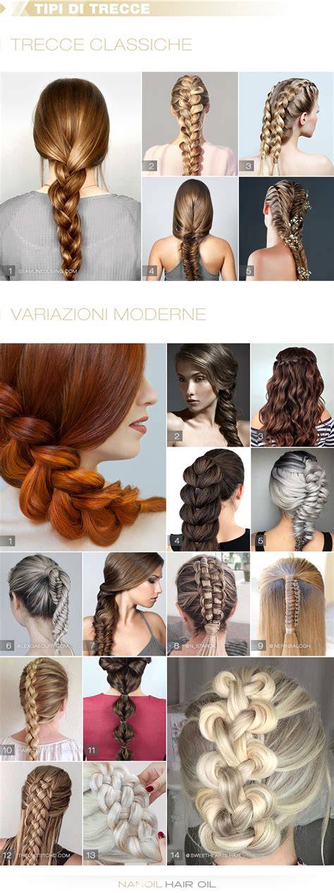 Diverse tipologie di trecce per acconciature da testimone