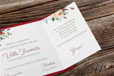 Schema con gli elementi da includere in una partecipazione di matrimonio