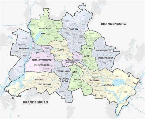 Mappa del quartiere di Soldiner Kiez a Berlino Wedding