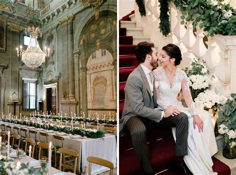 Collage di foto di matrimoni di lusso