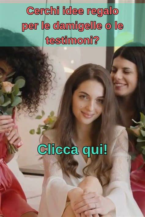 Collage di diverse idee regalo per damigelle