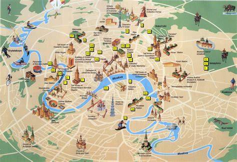 Mappa di Buenos Aires con le principali attrazioni turistiche
