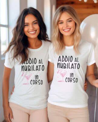 magliette coordinate per addio al nubilato