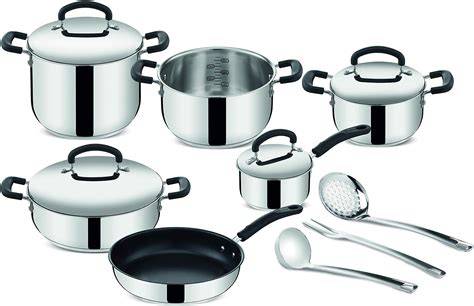Set di pentole in acciaio inox