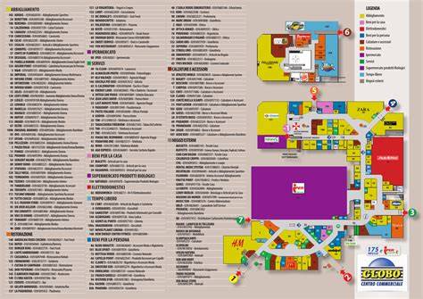 Mappa Centro Commerciale Globo Busnago