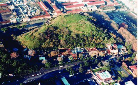 Vista del Monte Testaccio a Roma