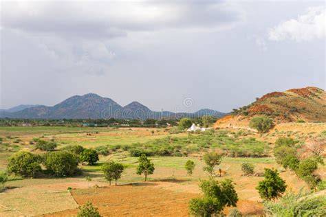 Paesaggio rurale in India