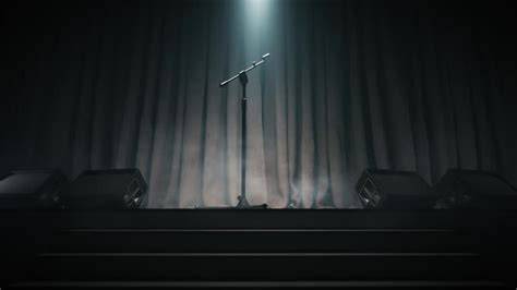 Microfono su un palco