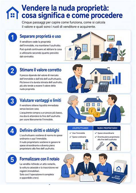 Schema che illustra la proprietà dell'immobile e il diritto di abitazione