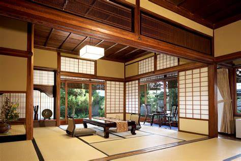 Interno di un Ryokan tradizionale giapponese