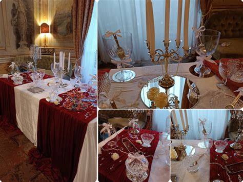 Esempio di allestimento tavoli a tema reale
