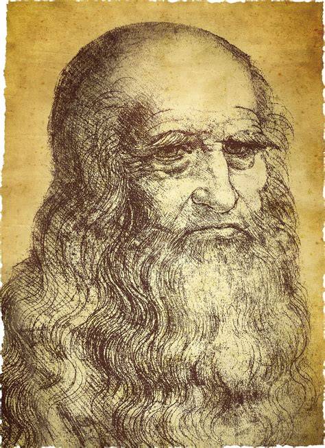 Ritratto di Leonardo da Vinci da anziano