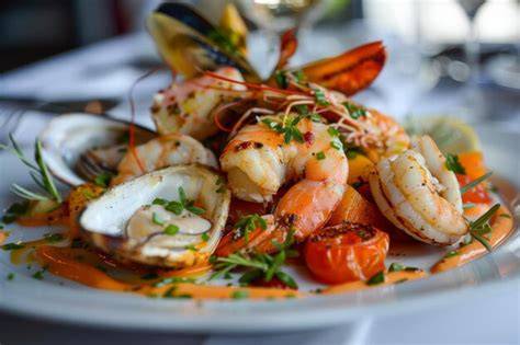 Immagine di un piatto gourmet servito in un ristorante elegante