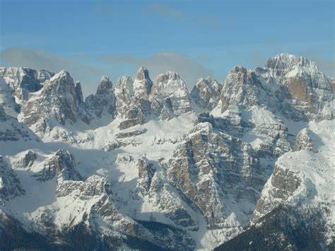 Panorama delle Dolomiti di Brenta da Pradel