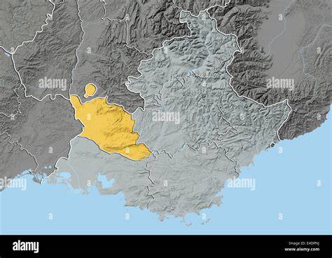 Mappa della regione di Vaucluse, Francia
