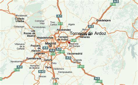 Mappa di Torrejon de Ardoz, Spagna