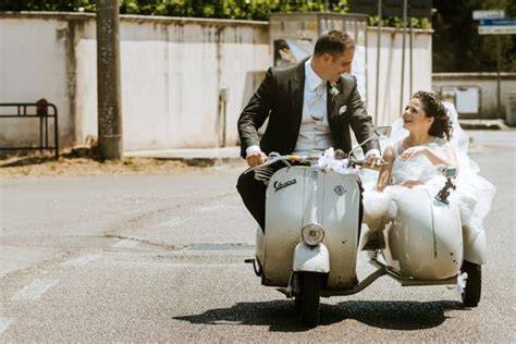 Vespa d'epoca matrimonio