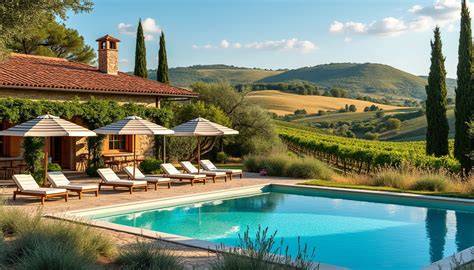 Agriturismo con vista sulle colline romagnole