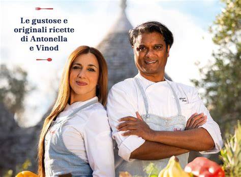 Antonella Ricci e Vinod Sookar in cucina