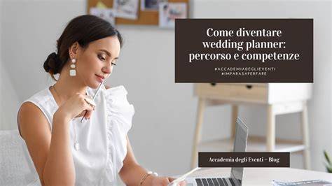 Grafica con le competenze di un wedding planner