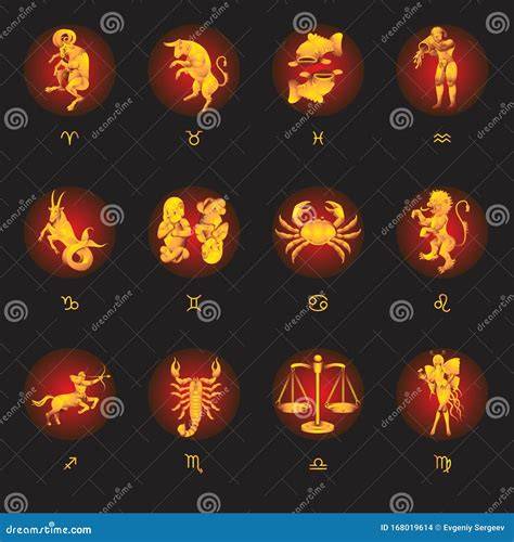 Illustrazione dei 12 segni zodiacali